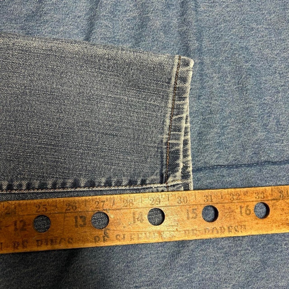Levis 550 Women 10M Light Wash Jeans Relaxed Tapered Stretch Blue Y2K Vintage - Picture 6 of 7